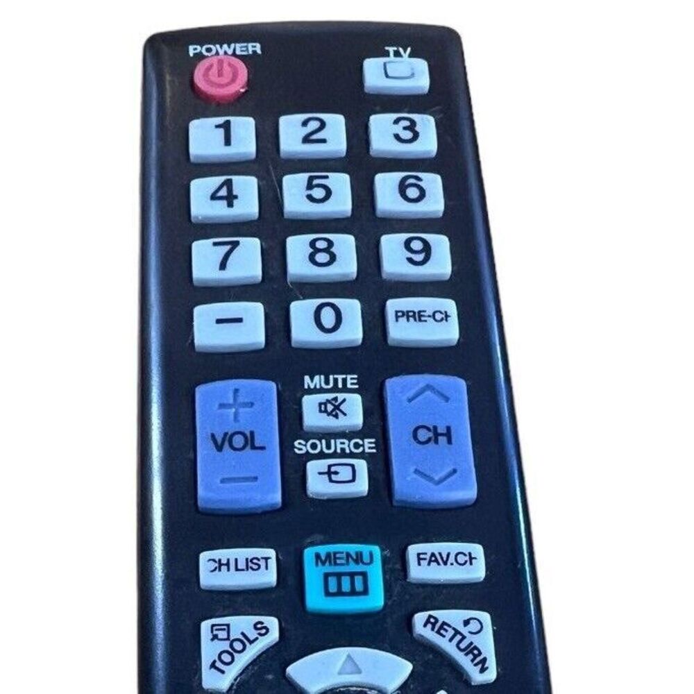 Samsung TV Remote Control Black Tested Working - Picture 2 of 6